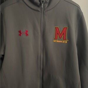 Under Armour Performance Jacket in Gray with Red Logo